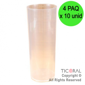 VASO TRAGO LARGO PP KV TRANSPARENTE 280CC (4 pack x 10 unid)